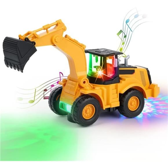 Construction Excavator Toy Kids Toy Digger Truck with Electric Universal Wheel - Picture 1 of 6